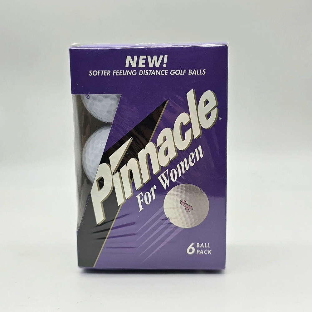 Pinnacle for Women 6 Golf Balls Pink Ribbon Cancer Awareness Susan G. Komen NEW